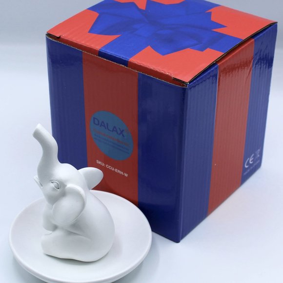 Elephant Wedding Ring Holder Tray Decorative Jewelry Holder, Trinket Tray/Dish - Picture 10 of 10